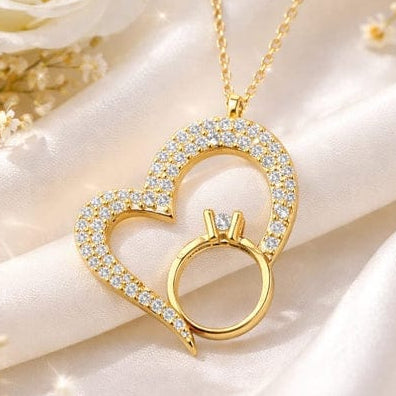 Korean Heart Locket With Ring – Elegant