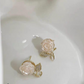 Flower Leaf Korean Zircon Earings For Women Girls Design Earring Jewelry
