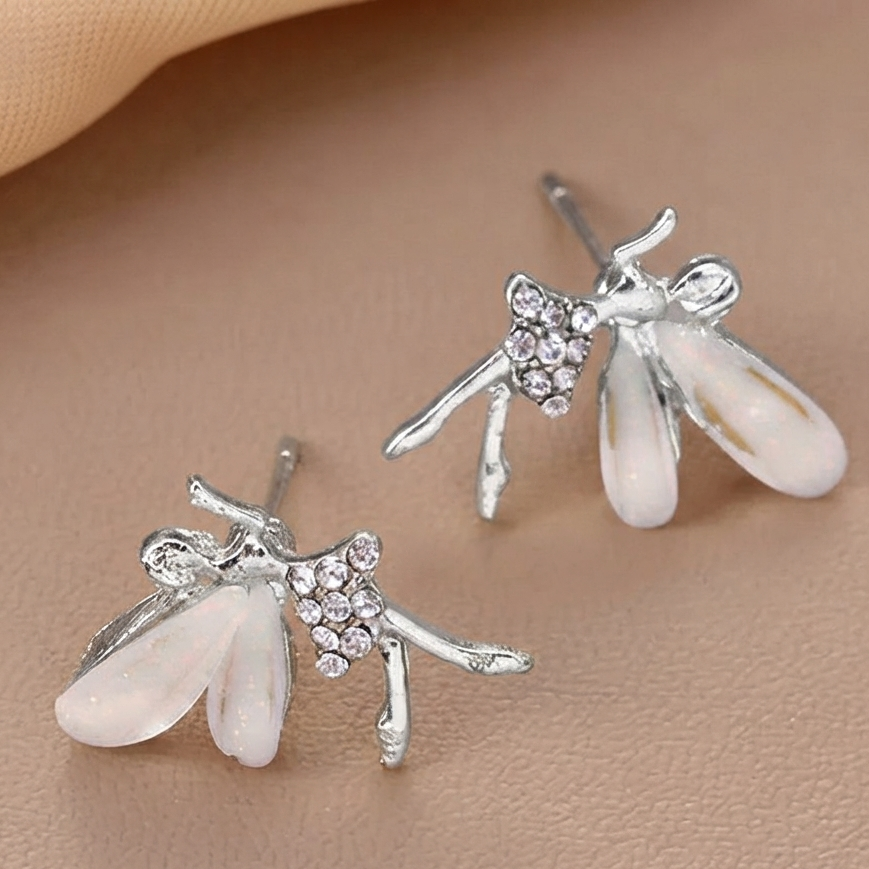 Korean-Style Fairy Stud Earrings - Jewelry Product Designed For Styling And Daily Outfit Routine - Golden