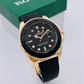 ⌚🐦‍🔥( Golden ) Rolex Stylish Watch for Men Adjustable Rubber Strap | Heavy Master Lock | Steel Buzzle Working - Without Box🐦‍🔥⌚🧿